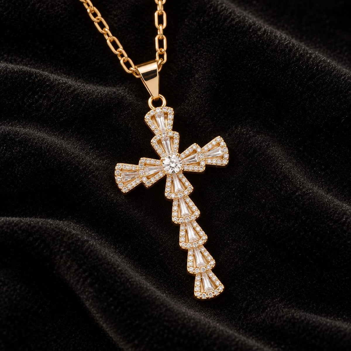 The Divine Bow Cross Necklace