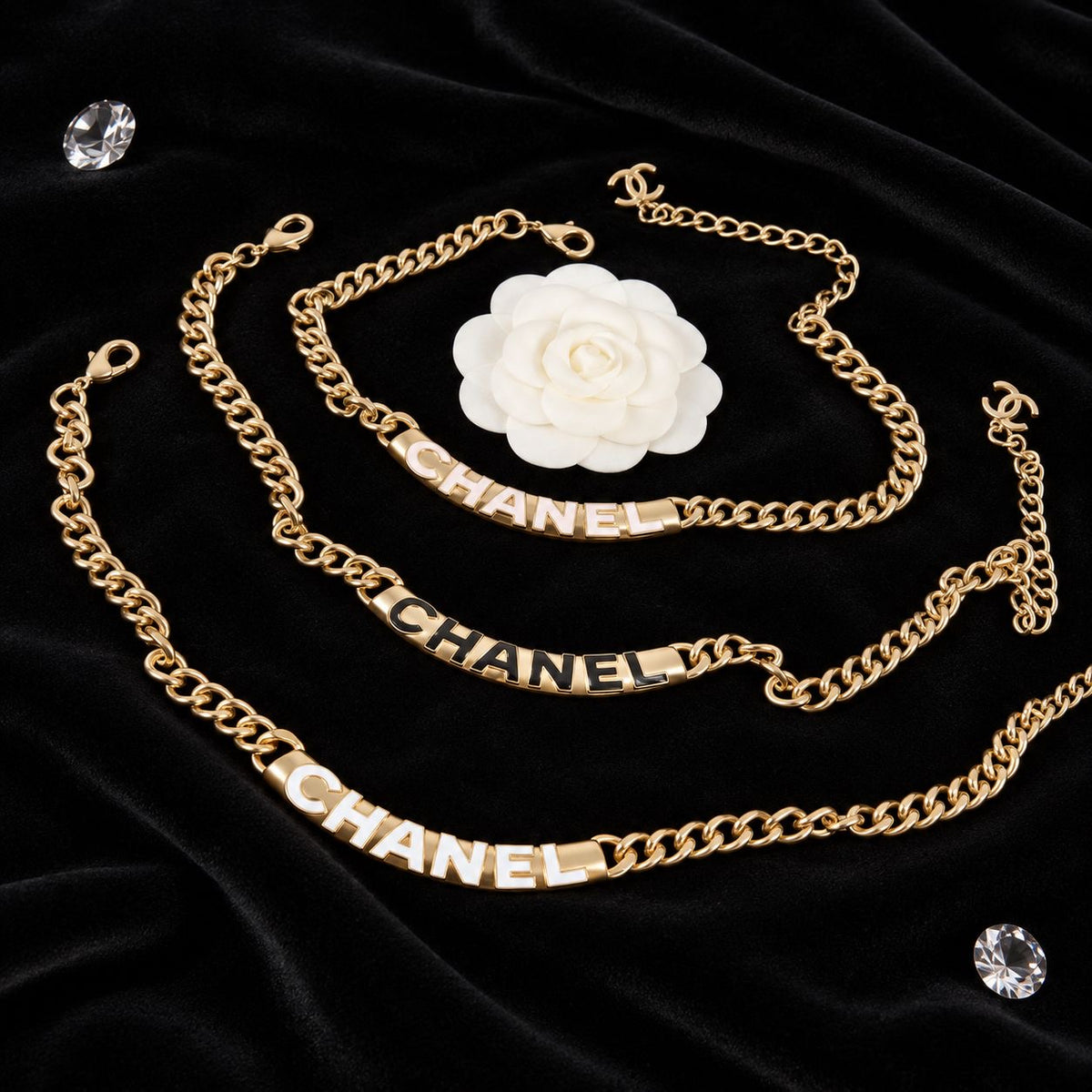 The CC Blanc Signature Choker