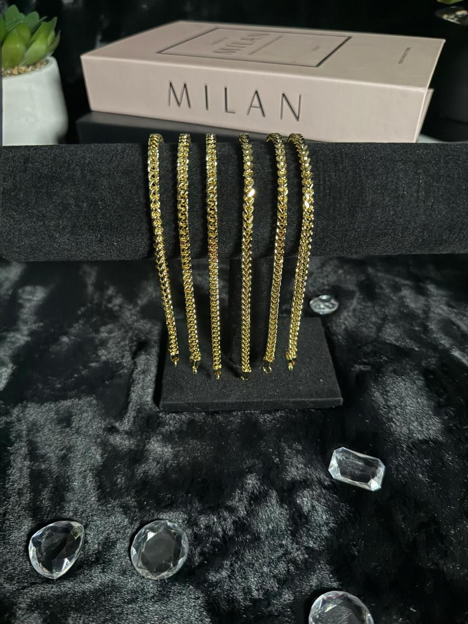 Gold Franco Link Bracelet