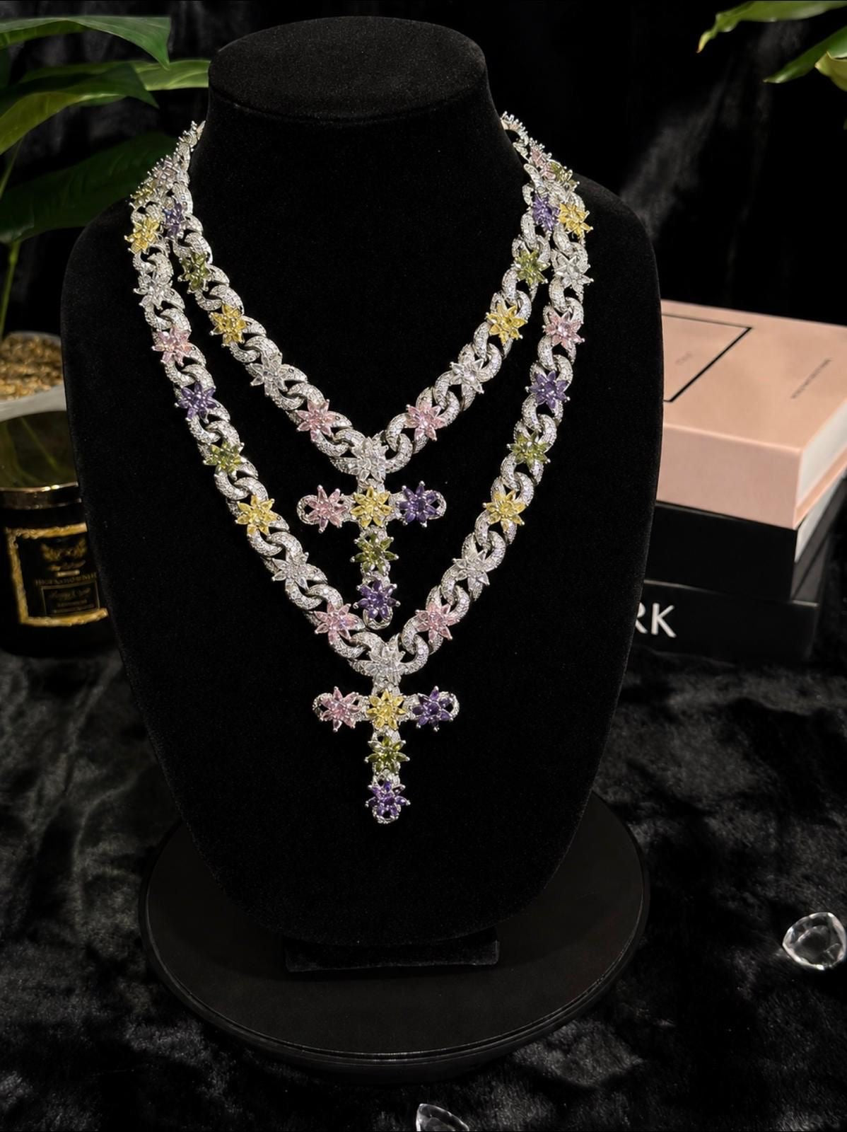 The Enchanted Flower Cascade Necklace
