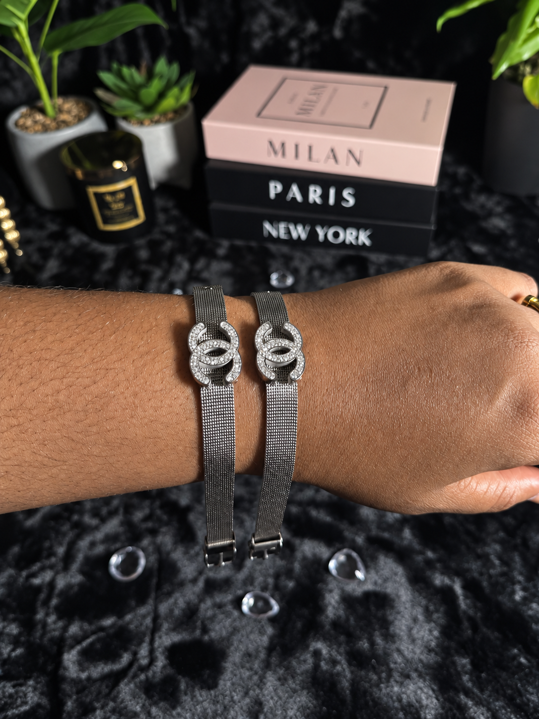 CC CRYSTAL MESH BRACELET additional image