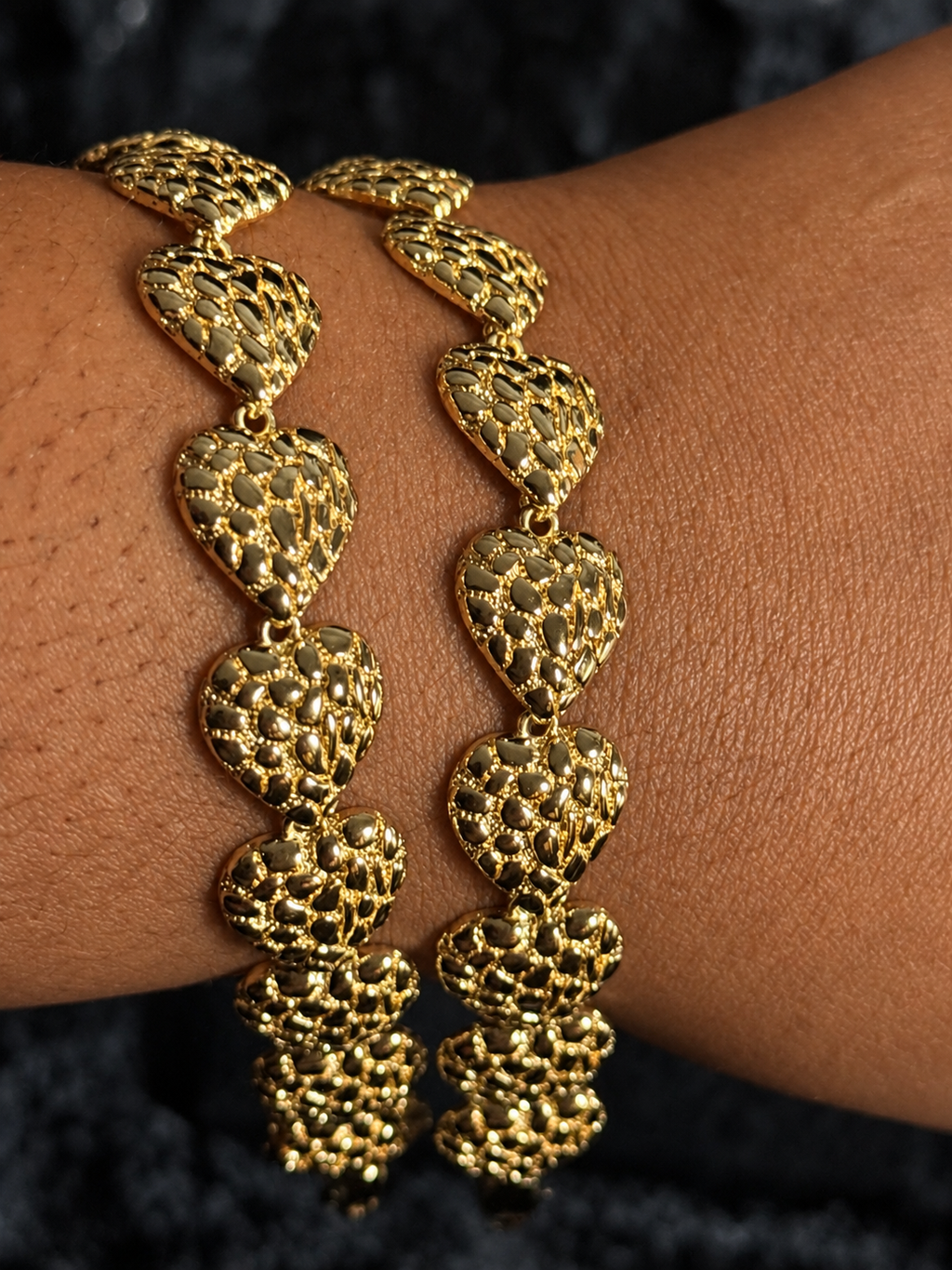 GOLDEN NUGGET HEART BRACELET additional image