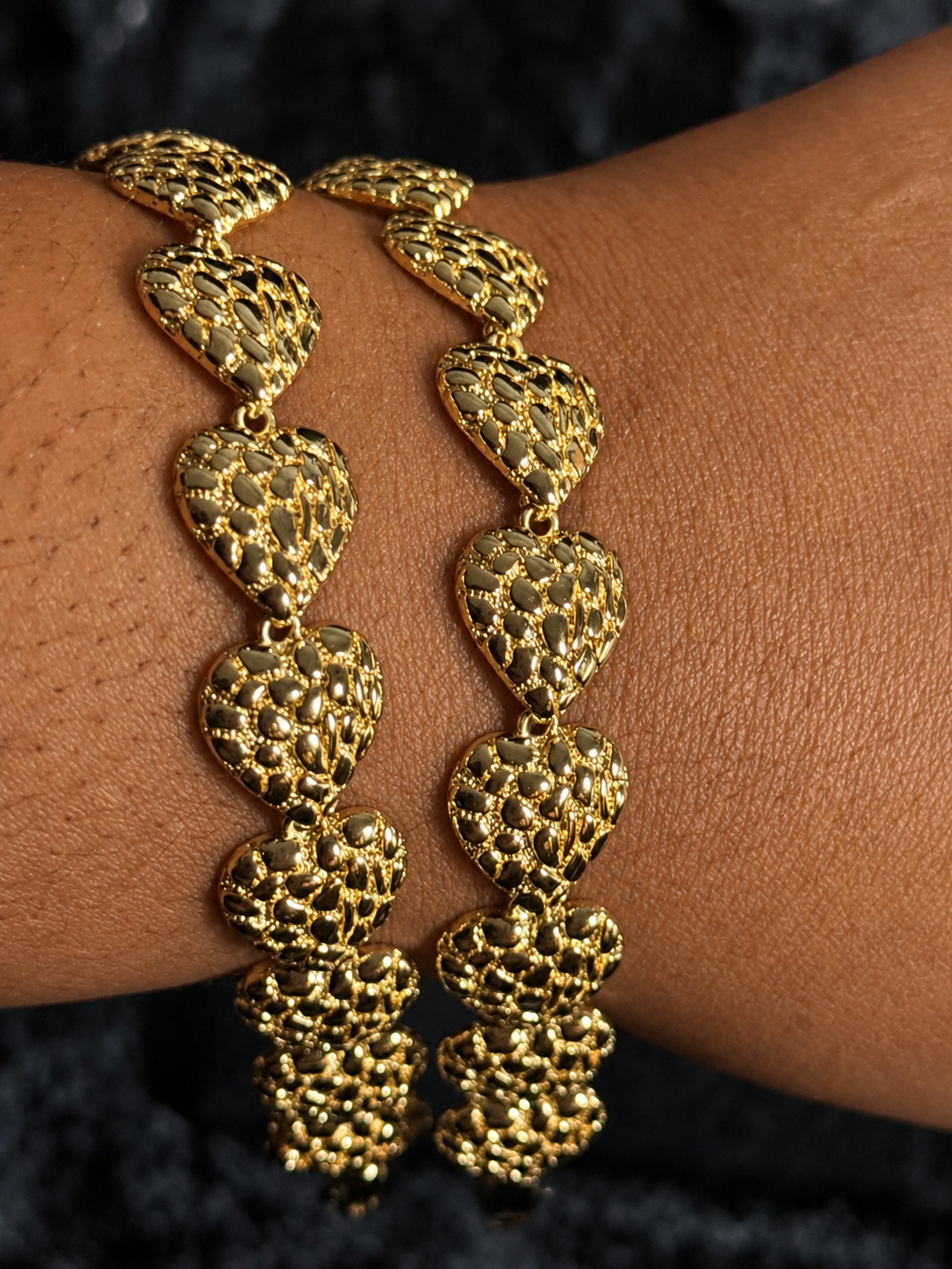GOLDEN NUGGET HEART BRACELET additional image