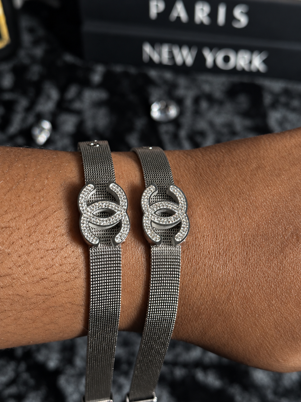 CC CRYSTAL MESH BRACELET additional photo