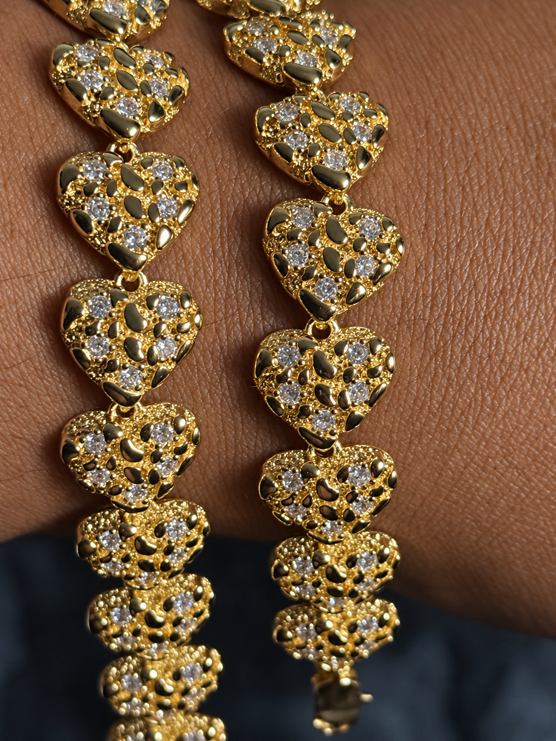 DIAMOND NUGGET HEART BRACELET additional image