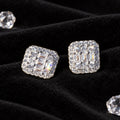 The Diamond Frame Stud Earrings