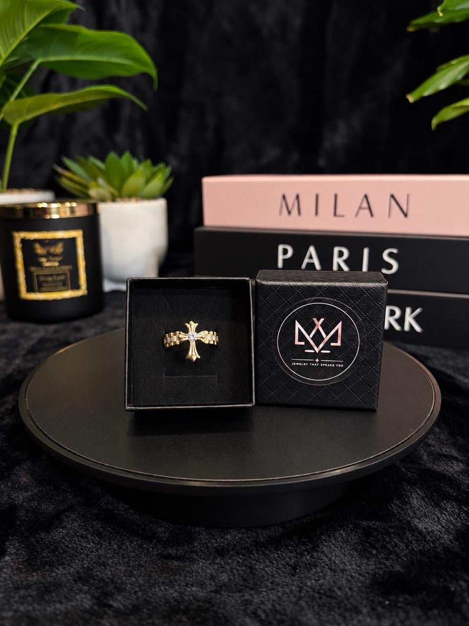 Regal Cross Statement Ring