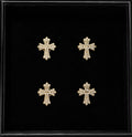 The Iced Cross Earrings