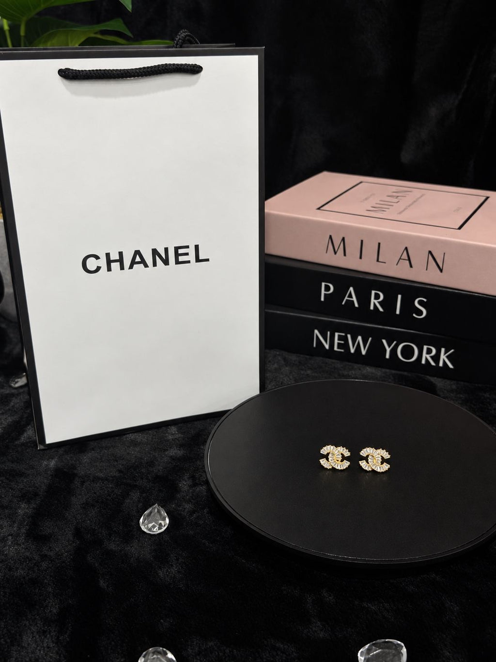 CC RADIANT HALO STUD EARRINGS