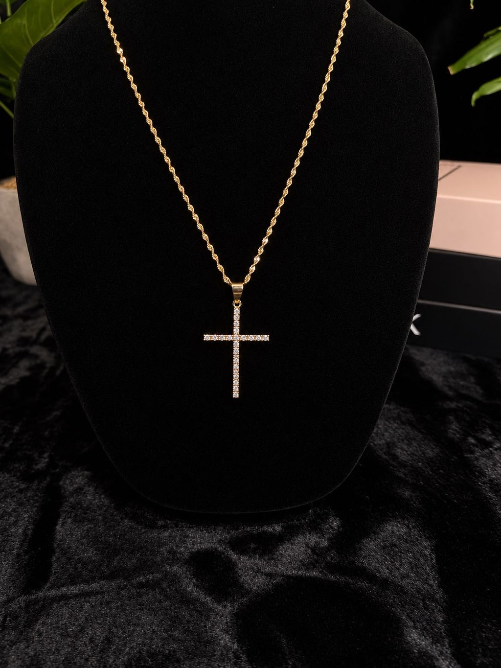 Divine Sparkle Cross Necklace